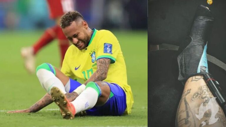 Neymar posta imagem e lamentando nova lesão no tornozelo: ‘De novo e de novo’