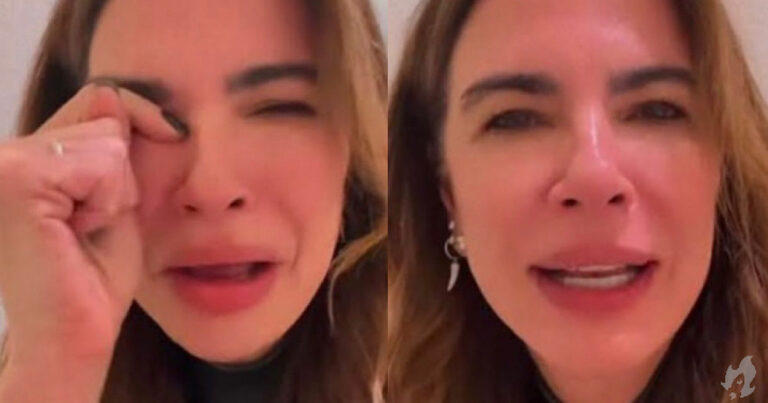 Luciana Gimenez desabafa e chora após ter sofrido acidente