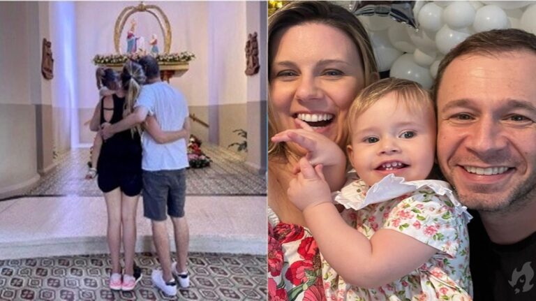 Tiago Leifert e esposa pedem orações para filha que luta contra câncer nos olhos: “Rogai por nós”
