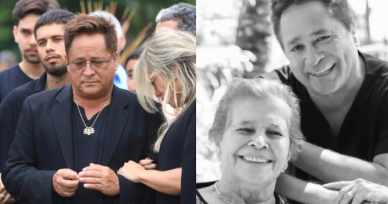 FOTOS: velório e enterro de Dona Carmem, mãe de Leonardo é marcado por grandes emoções