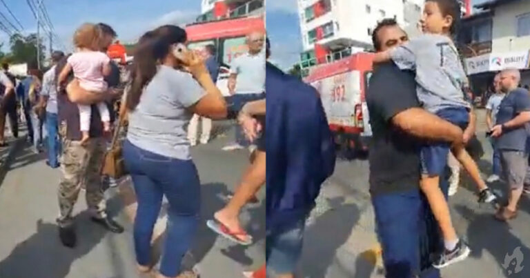 Vídeos mostram desespero dos pais, após ataque à creche de Blumenau SC