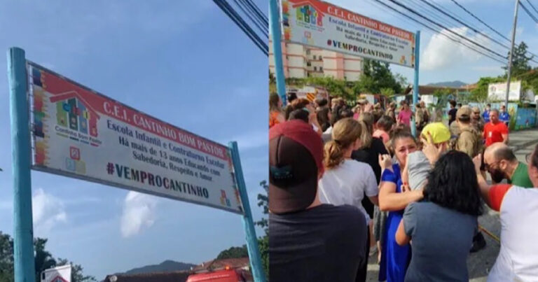 Quatro crianças perdem a vida após ataque a creche em SC
