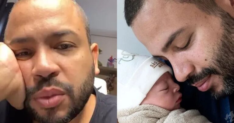 Dias após confirmar separação, ex de Projota dá à luz ao segundo filho e ele se declara