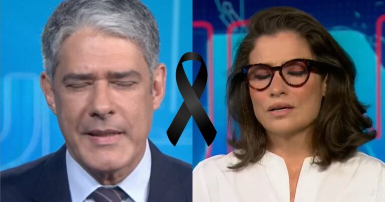 Com Bonner e Renata, JN entra na casa de milhões de brasileiros e dá triste notícia