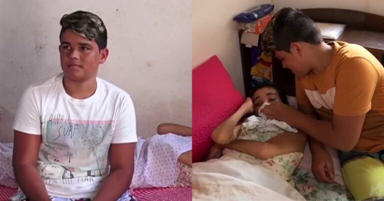 Você vai se emocionar com a mudança na vida do menino de 13 anos que deixou tudo para cuidar da mãe