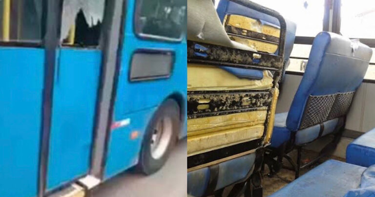 Adolescente de 15 anos explode bomba dentro de ônibus escolar e expõe motivação