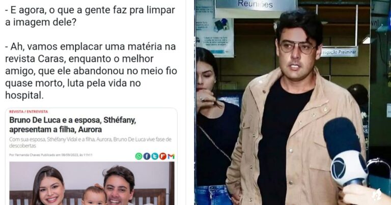 Bruno de Luca enfrenta críticas nas redes sociais devido a uma publicação na revista Caras