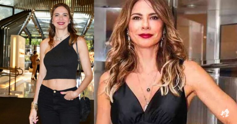 Luciana Gimenez arrasa no look e deixa barriga sarada à mostra