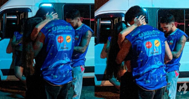 Ex-BBB Thais Braz e Pe Lu beijam muito em carnaval fora de época de Florianópolis