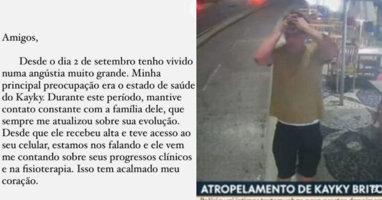 Bruno de Luca se pronuncia sobre acidente de Kayky Brito e detalha relação com ator