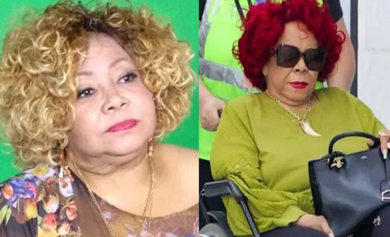 Alcione é vista de cadeira de rodas ao desembarcar no Rio de Janeiro