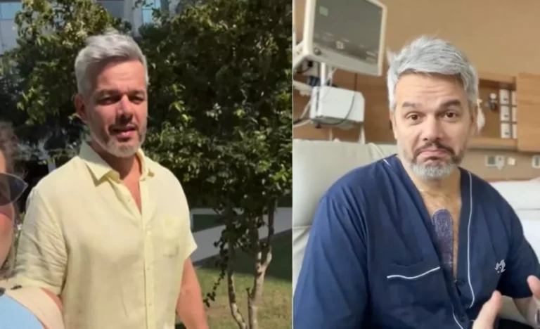 Vídeo: Otaviano Costa faz primeira caminhada em casa após cirurgia de aneurisma