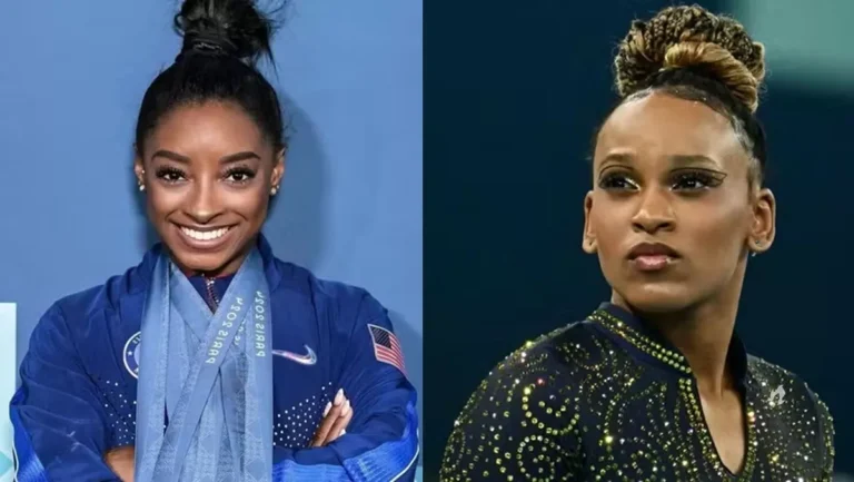 Simone Biles tenta descobrir segredos pessoais de Rebeca Andrade nas Olimpíadas: entenda