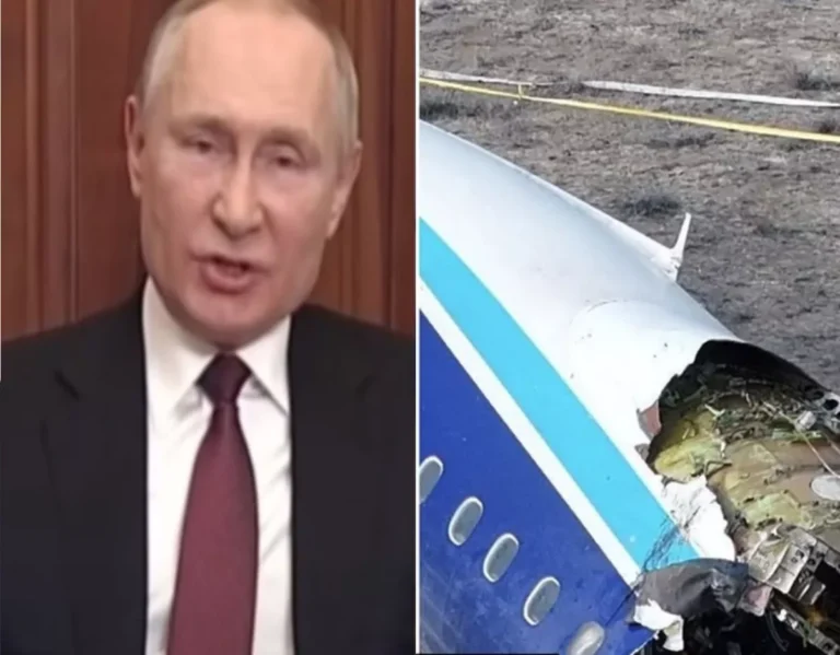 Putin pede desculpas a presidente do Azerbaijão após queda de avião