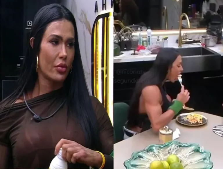 Gracyanne Barbosa come frango cru no BBB25. Conheça os riscos dessa prática