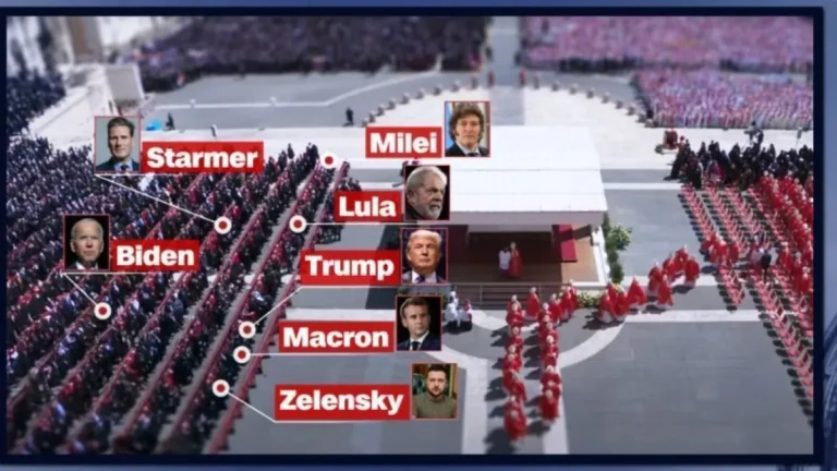 Veja onde ficaram os líderes mundiais no funeral do papa Francisco