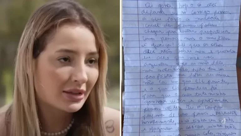 Acompanhante que diz ter se relacionado com Neymar escreve bilhete da cadeia