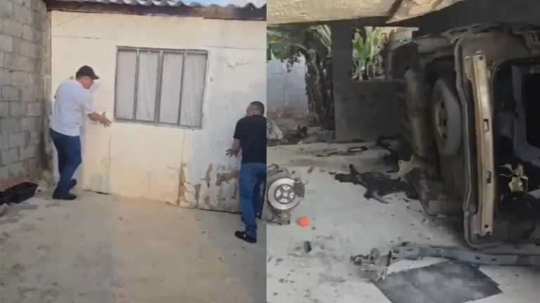 Vídeo: Policiais encontram desmanche escondido por parede falsa em SP