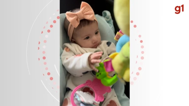Com síndrome rara, bebê nascida em SC não tem expressões faciais: Sorri com a alma, diz mãe