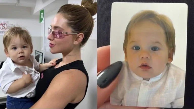 Virginia leva filho caçula para renovar o passaporte; confira
