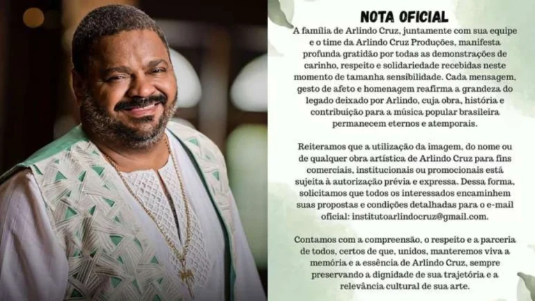 Família de Arlindo Cruz impõe regras para o uso da imagem do cantor