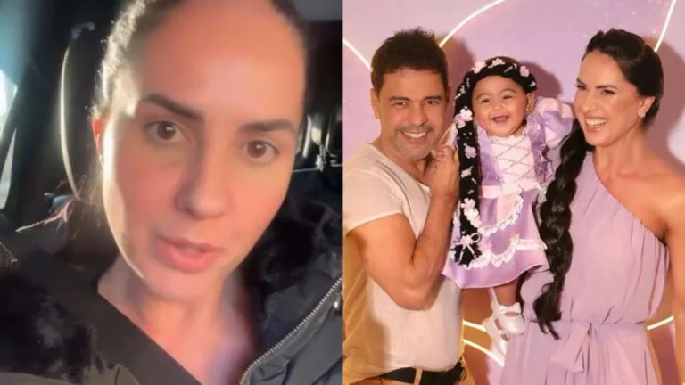 Esposa de Zezé di Camargo explica padre e pastor no batizado da filha: Fui criada