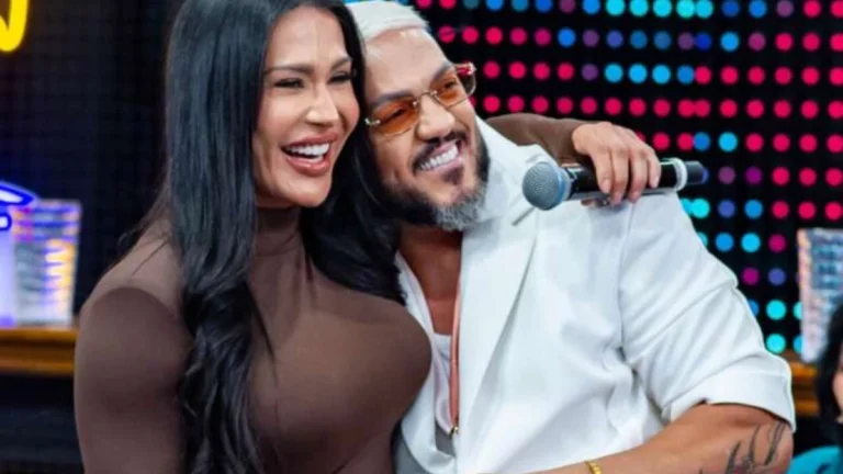 Climão? Belo e Gracyanne dividem palco no Domingão com Huck