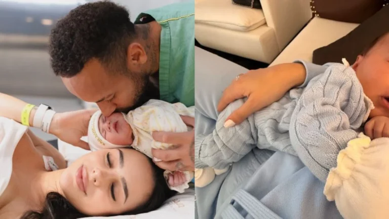 Bruna Biancardi celebra 1 mês da 2ª filha com Neymar: “Nosso pacotinho”