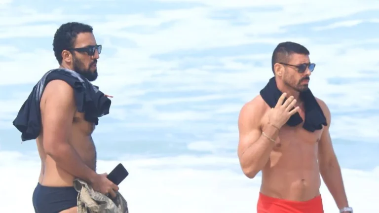 Ricardo Teodoro grava cenas de “Vale Tudo” com Cauã Reymond; veja