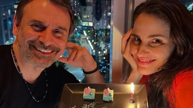 Murilo Rosa revela curiosidade ao completar 18 anos de casamento