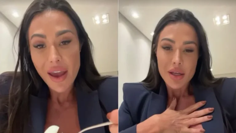 Após sofrer lesão, Gracyanne vai passar por cirurgia e culpa perda de peso: Quinze quilos
