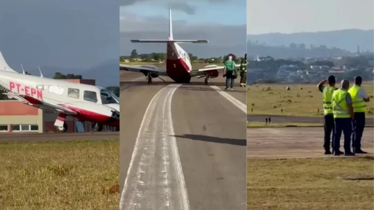 Vídeo: após apresentar pane, avião faz pouso de emergência em SP