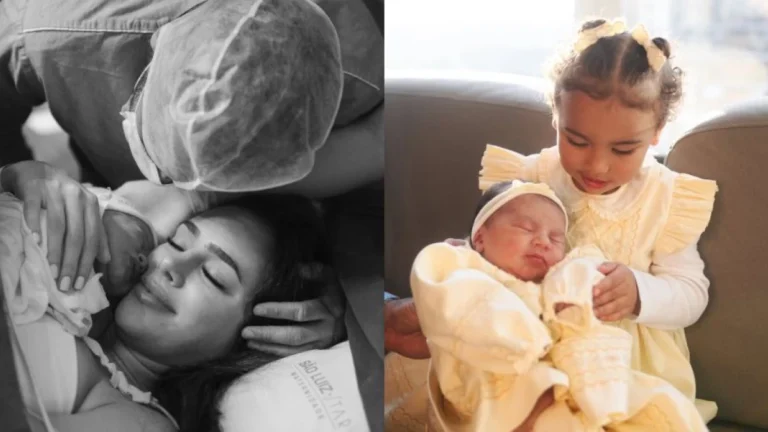 Bruna Biancardi relembra nascimento da filha caçula com Neymar