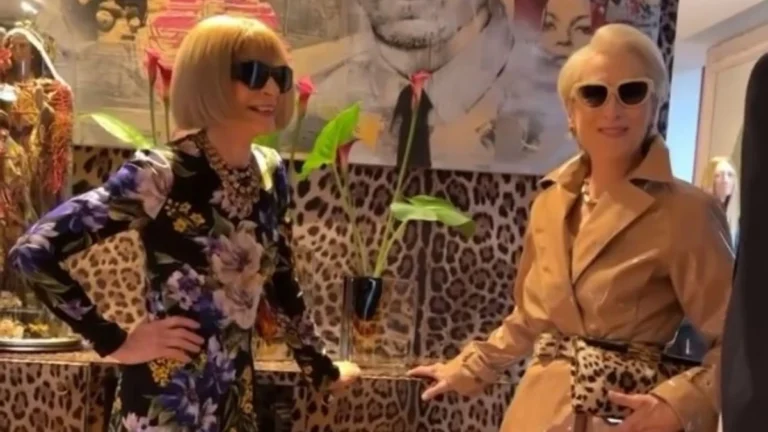 Meryl Streep encontra Anna Wintour, inspiração para “O Diabo Veste Prada”