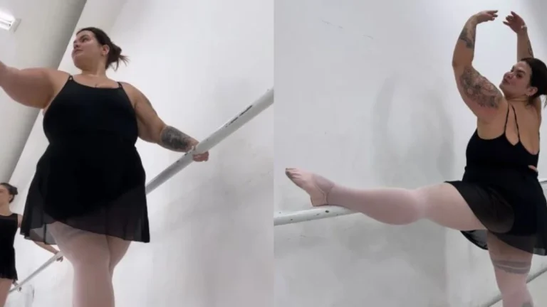 Thais Carla volta às aulas de balé após perder mais de 50 kg