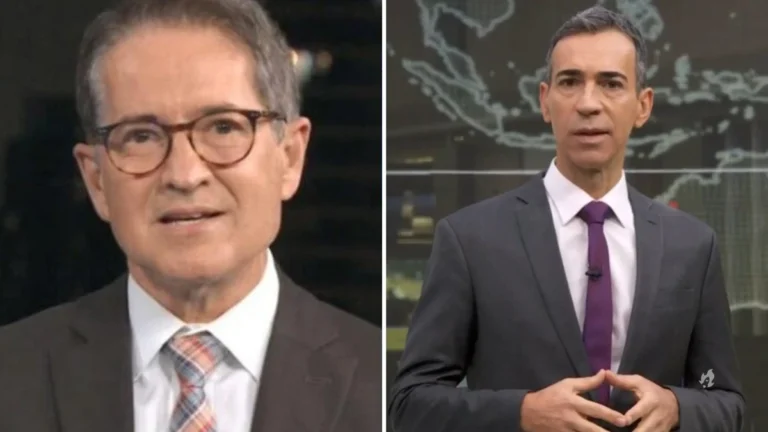 Carlos Tramontina quebra protocolo e diz o que pensa sobre César Tralli no Jornal Nacional