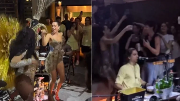 Dua Lipa participa de roda de samba ao lado de Shawn Mendes em SP; confira