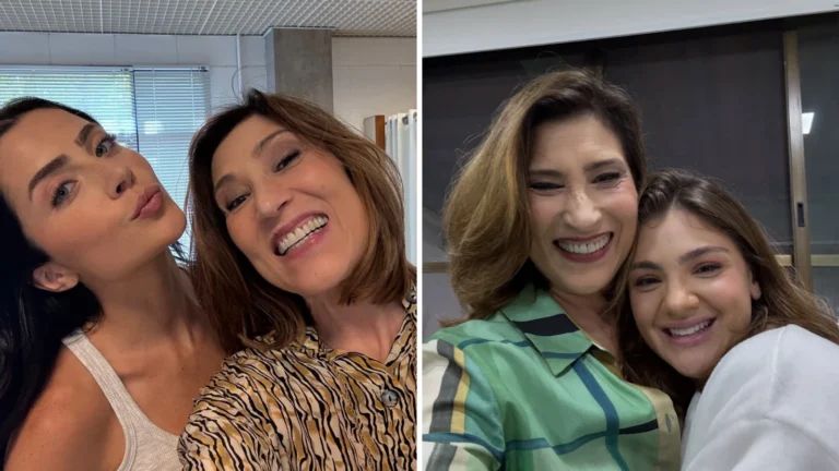 Beth Goulart posa com Jade Picon e elenco de novela vertical: “Orgulhosa”