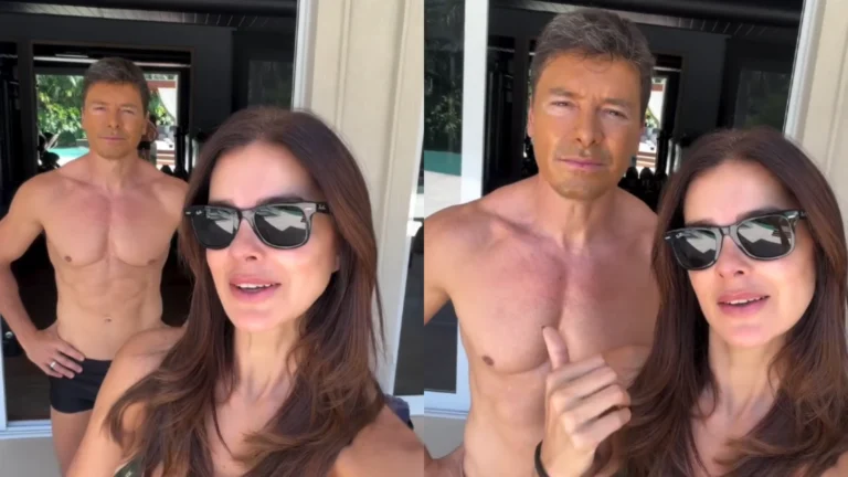 Rodrigo Faro erra filtro solar da esposa e mancha o rosto; veja