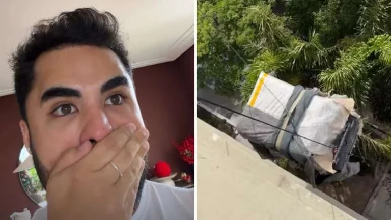 Virginia faz presente de R$ 38 mil chegar de guindaste na casa de Lucas Guedez: Sem noção