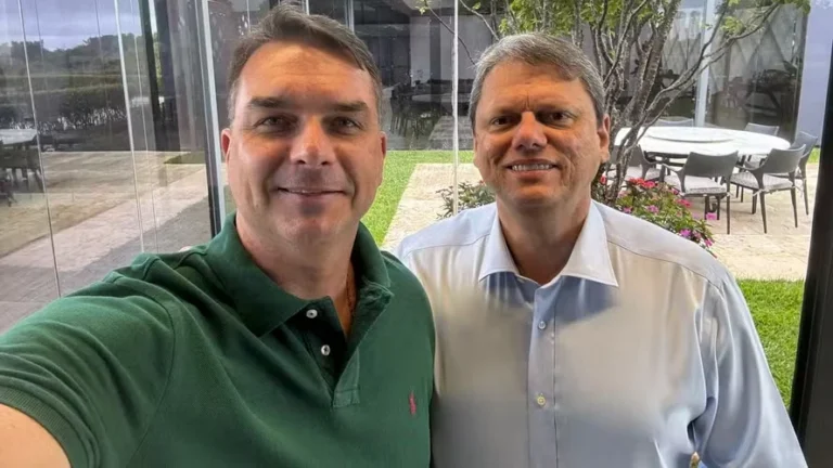 Bolsonaro pediu para agradecer apoio de Tarcísio ao meu nome, diz Flávio