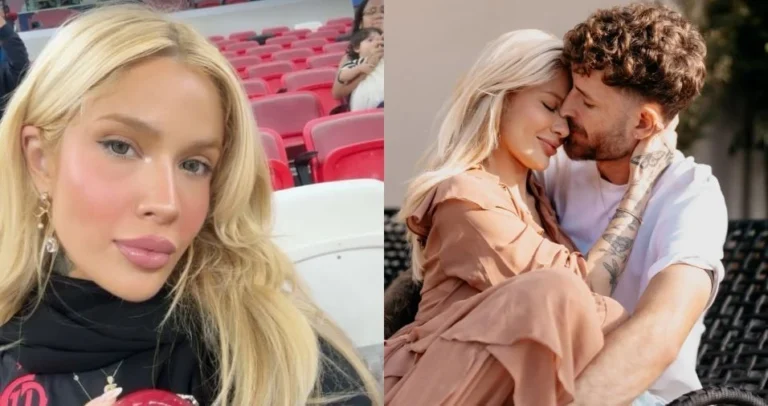 Após reatar com Léo Pereira, Karoline Lima torce pelo namorado com amuleto