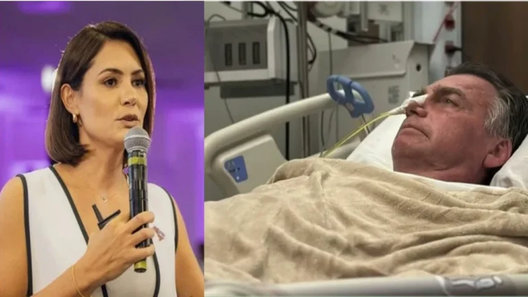 Coube à Michelle trazer informação sobre saúde de Bolsonaro: “Não está bem”