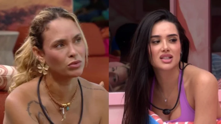 BBB 26: Sarah dá emoji de “mala” para Jordana e gera revolta na web