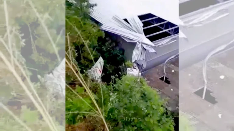 Vídeo: avião de pequeno porte cai em galpão no Espírito Santo
