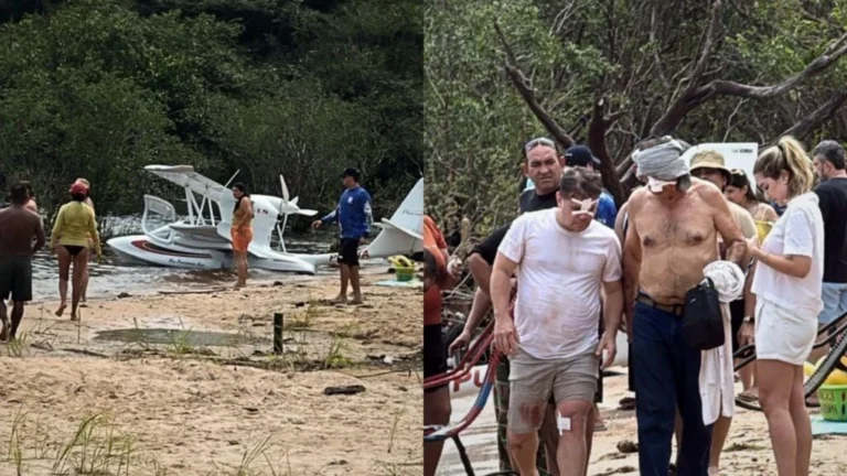 Vídeo: avião de pequeno porte cai e deixa feridos no Amazonas