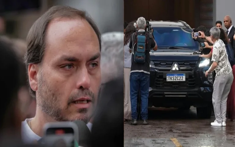 Carlos diz que encontrou Bolsonaro com rosto machucado e pés sangrando