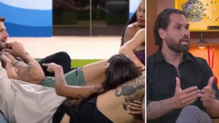 BBB 26: Brigido fala sobre cena de Gabriela passando a mão em sua perna