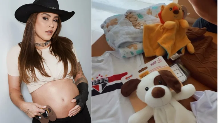 Lauana Prado mostra presentes dos fãs para o enxoval do pequeno Dom