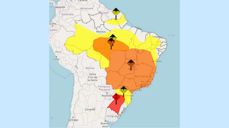 Calor seguido de frente fria chega às regiões Sudeste e Sul; veja previsão